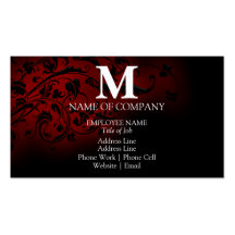 Monogrammes pour BusinessCards Cartes De Visite Professionnelles