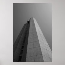 Monolithe dans le monochrome posters