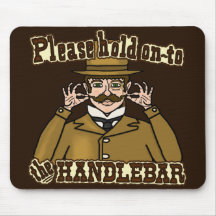 Monsieur de moustache de guidon tapis de souris