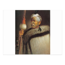 Monsieur maori carte postale