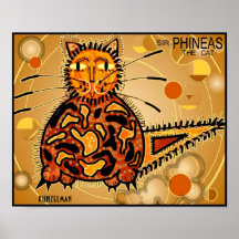 MONSIEUR PHINEAS la COPIE de CAT GICLEE Posters