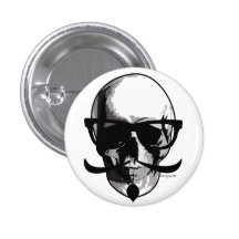 Monsieur Skull Button Pin's Avec Agrafe