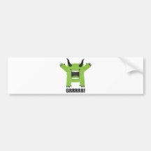 monstre autocollant pour voiture