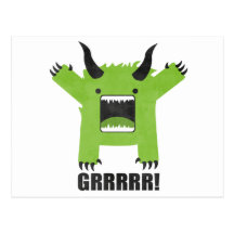 monstre carte postale