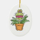 monstre drôle de plante d'attrape-mouche ornements de noël