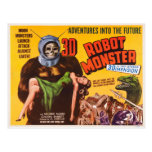 MONSTRE du ROBOT 3D cartes postales