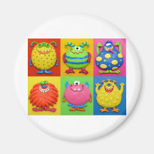 Monstres Magnets Pour Réfrigérateur