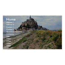 Mont-Saint-Michel, Normandie, France Cartes De Visite Personnelles