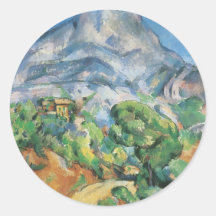 Mont Sainte Victoire au-dessus du Tholonet par Cez Adhésif Rond