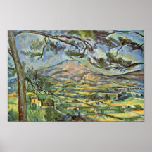 Mont Sainte-Victoire par Paul Cézanne (la meilleur Affiches