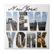 Montage de NYC New York City Carreau