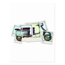 montage de photo de lambretta carte postale