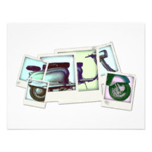 montage de photo de lambretta faire-parts