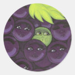 Montage vert de raisin dedans autocollants