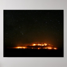 Montagne d'Animas sur le feu Posters