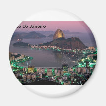 Montagne de pain de sucre de Rio de Janeiro du Bré Magnets