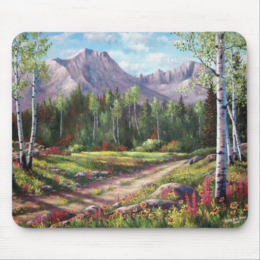 MONTAGNE ROCHEUSE BACKROAD TAPIS DE SOURIS