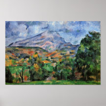 Montagne Sainte-Victoire par Paul Cézanne Affiches