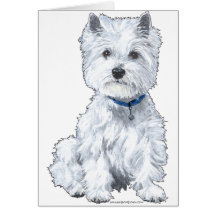Montagne Terrier blanc occidentale Cartes De Vœux