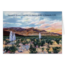 Montagnes d'Alamogordo Nouveau Mexique Sacramento Carte De Vœux