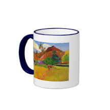 "Montagnes dans la tasse du Tahiti" - Paul Gauguin