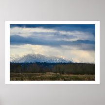 Montagnes de cascade posters
