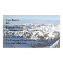 Montagnes de Milou contre le ciel bleu Modèle De Carte De Visite