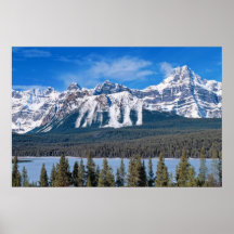 Montagnes des Rocheuses Affiche
