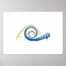 Montagnes russes poster