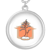 Montant formel avec le graphique de bonsaïs de nei pendentif
