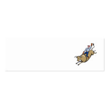 Monte de Taureau de cowboy de rodéo rétro Modèle De Carte De Visite