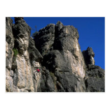 Montée de la verticale, formation de roche de l'Ut Carte Postale