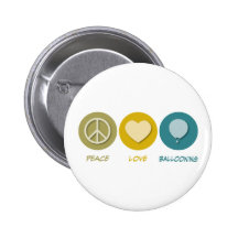 Monter en ballon d'amour de paix badges