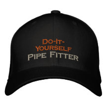 Monteur de tuyau de bricolage casquettes brodées