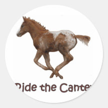 Montez le petit galop autocollants