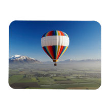 Montgolfière, près de Methven, Cantorbéry 3 Magnets Rectangulaire
