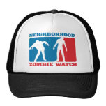 Montre de zombi de voisinage - rouge et bleu casquettes