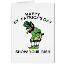 Montrez votre irlandais carte de vœux