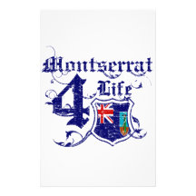 Montserrat pendant la vie papier à lettre personnalisé