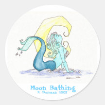 moonbathing adhésifs ronds