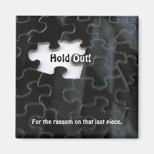 Morceau absent de puzzle aimants pour réfrigérateur