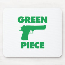 Morceau vert tapis de souris