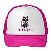 Mordez-moi ! Conceptions de cadeau de chat Casquettes De Camionneur