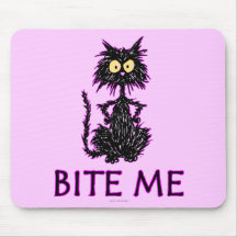 Mordez-moi ! Conceptions de cadeau de chat Tapis De Souris