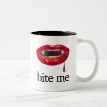 Mordez-moi vampire mug à café