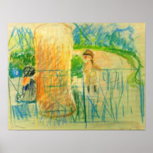 Morisot-Chaise de Berthe dans le jardin Affiches