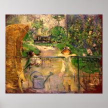 Morisot-Chaise de Berthe dans le jardin Poster