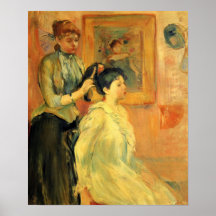 Morisot-Coiffure de Berthe Affiche