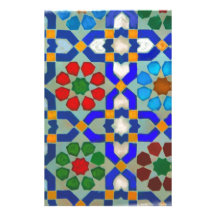 Morroccon Blue Custom Stationery