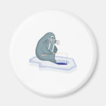 morse drôle de pêche de glace magnets